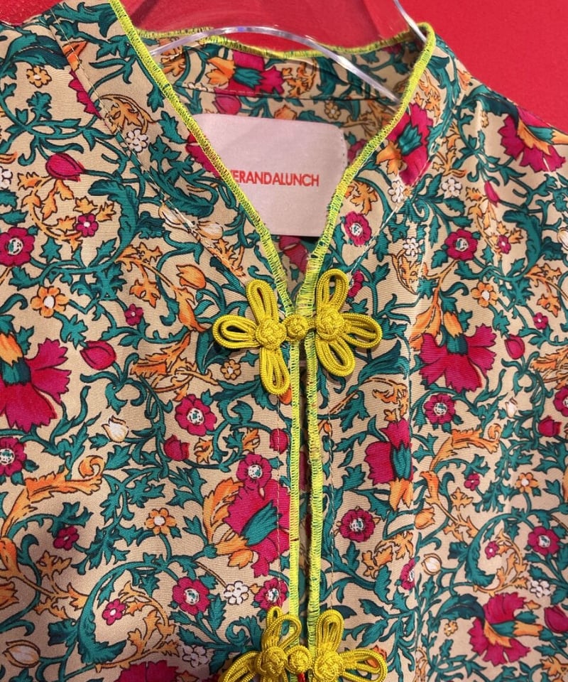 VERANDALUNCH】リメイク 花柄プリント L/S チャイナシャツ | GUGU