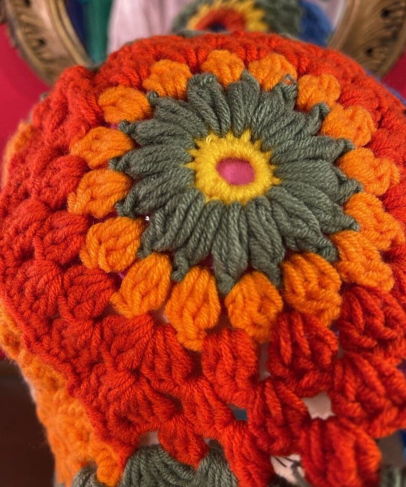 花編み カラフル ニット ハット | GUGU