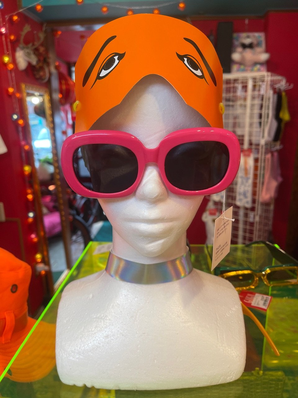 バービーピンク スクエアフレーム サングラス | GUGU