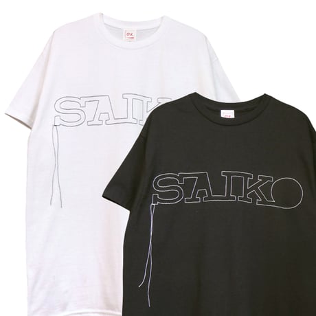 『SAIKO』一筆描きステッチ　S/S TEE