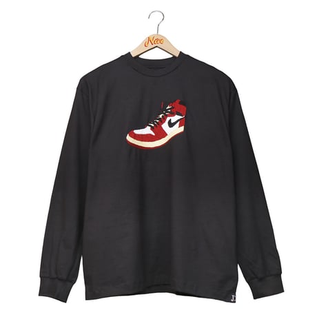 NEW AJ1 手刺繍 L/S TEE