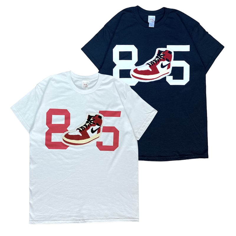 NEW AJ1 ナンバリング S/S TEE（手刺繍ワッペン） | O.K. WEBSHOP