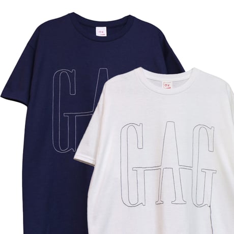 『GAG』一筆描きステッチ　S/S TEE