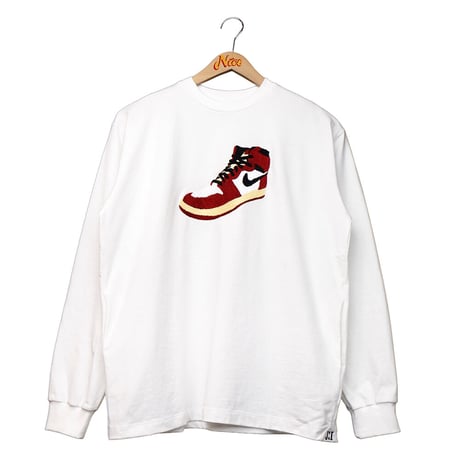 NEW AJ1 手刺繍 L/S TEE