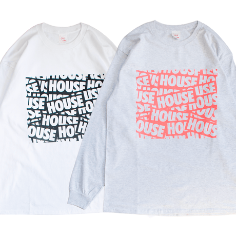 【HOUSE STICKER】  L/S TEE