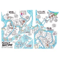 ヴェネツィア島めぐりMAP(ムラノ、ブラノ、トルチェッロ）