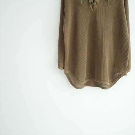 2025SS PHEENY Basket mesh lace up L/S PS25- CS142605-2158