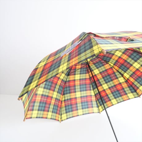 継続販売品 / 未使用 / WAKAO / 長傘 チェック YELLOW(60cm 8本骨) / 2404-0103