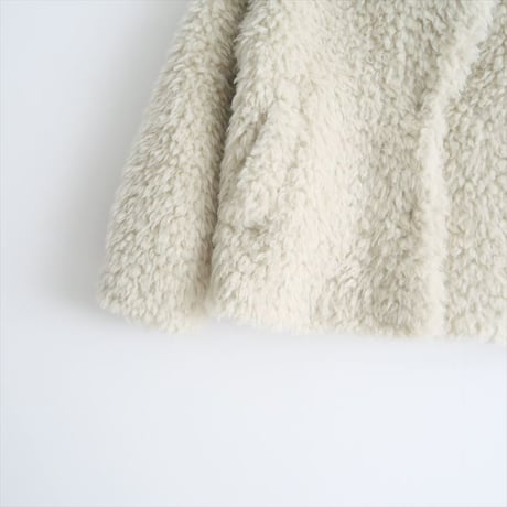 2024AW今季・人気完売品 / 未使用 / three dots / エコペルファー ショートコート / EK7001Y / 2411-1333