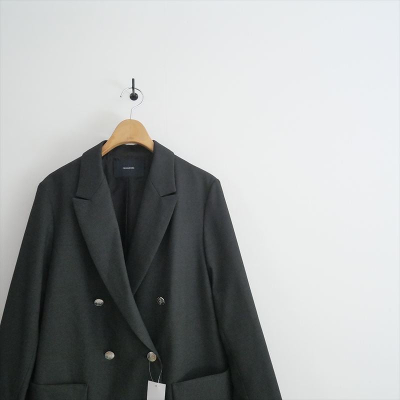 FRAMeWORK TWRカルゼDBジャケット2 ネイビー 38 FRAMeWORK ジャケット テーラードジャケット 「追加」TWRカルゼ