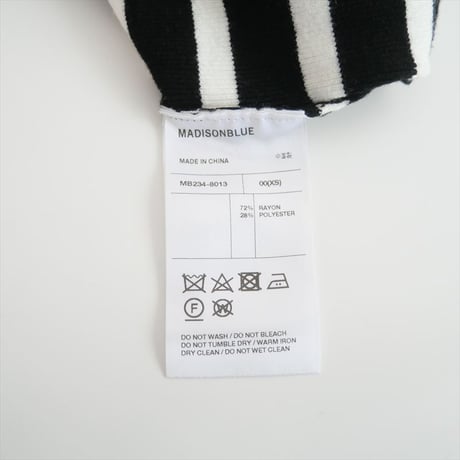 継続販売品 / MADISON BLUE / CREW NECK BORDER PO / MB234-8013 / 2410-0570