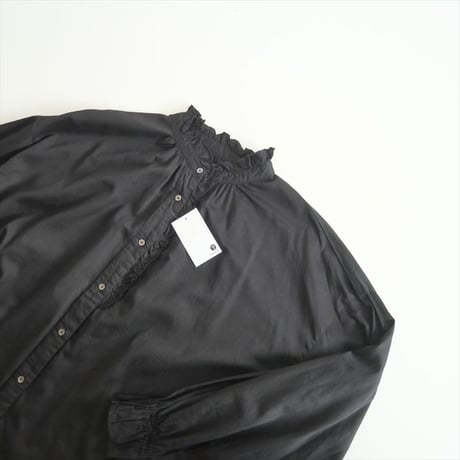 2022 / journal standard luxe / コットンサテン フリルパフブラウス / 22050440000120 / 2410-2065