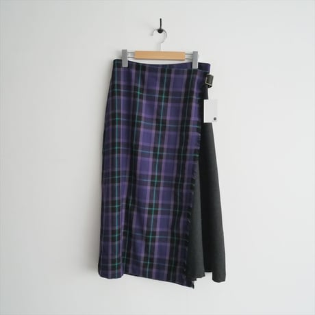 2023AW / MACKINTOSH PHILOSOPHY / タータンチェックキルトスカート / H5S07245 / 2410-0090