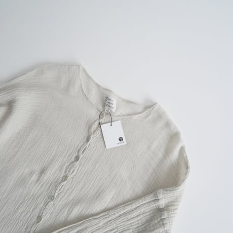 2023SS / Plage別注 / LES ATELIERS FRANCAIS DE CONFECTION / 別注 HENLY NECK L/SL シャツ / 2311-0536