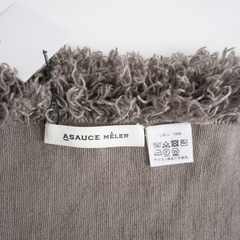 ASAUCE MELER / ベルギーリネンフリンジストール / AM20S-ST01 ASAUCE MELER / ベルギーリネンフリンジストール / AM20S-ST01
