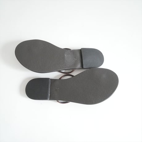 2025SS・人気完売品 未使用 DEUXIEME CLASSE購入品 NICOLAS LAINAS / BROWN SNAKE SANDAL / 25093510002410 2601-0734