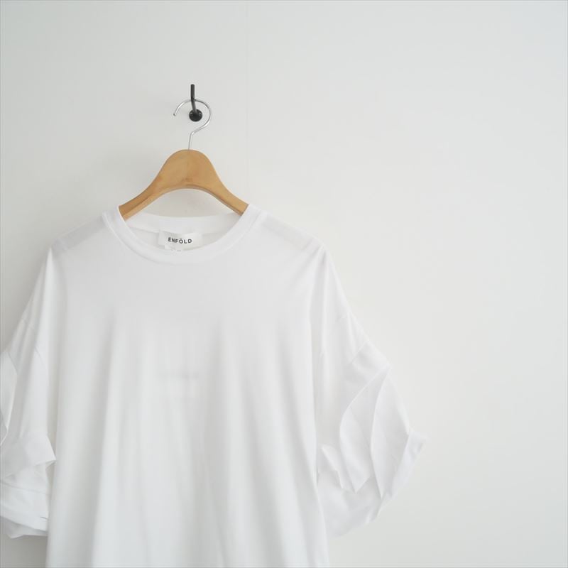 23ss　ENFOLD FLOWER SLEEVE PULL Tシャツ 93e51819b4ada03910eb4806490d0e