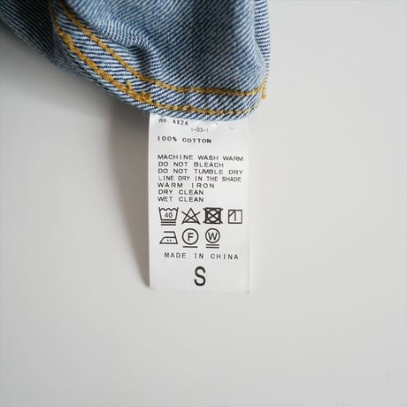 継続販売・人気完売品 / Bonum / チェンジボタンデニムジャケット / 2511-0175