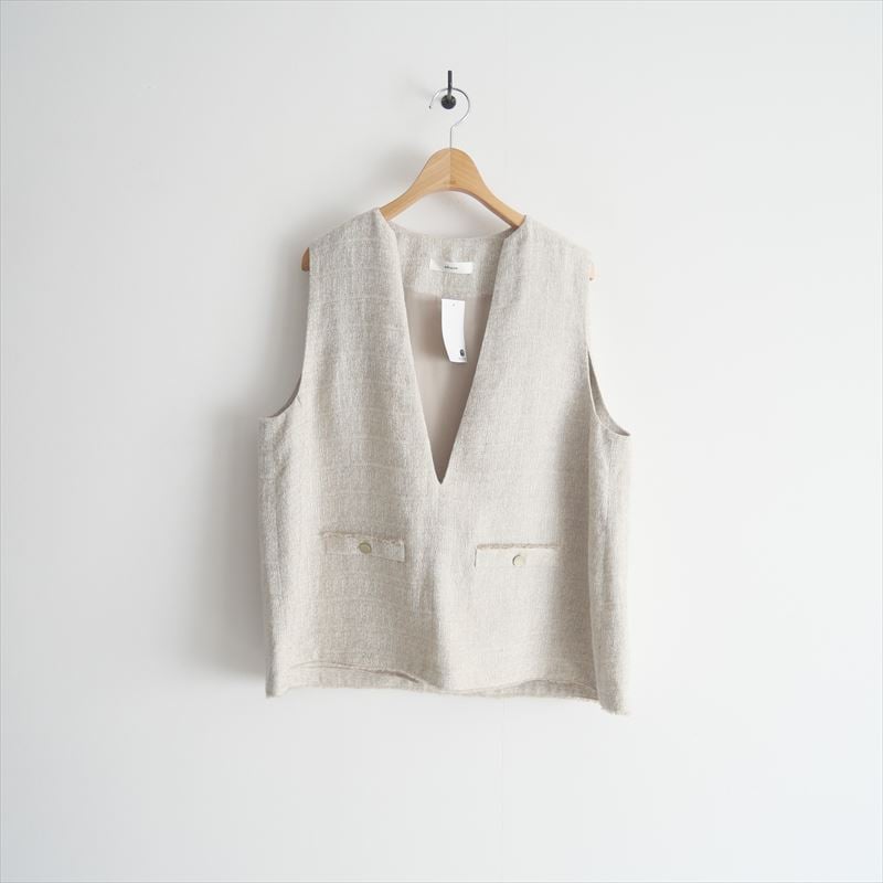 2024SS / ebure / リネンツィード ベスト / 3910700432 / 241