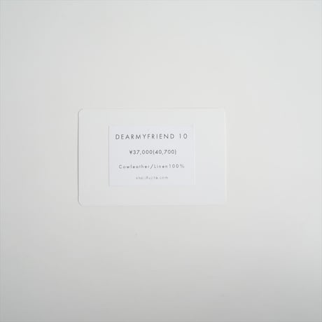 人気完売品 / SHOJIFUJITA / DEARMYFRIEND 10 ハンドバッグ / 2503-0540