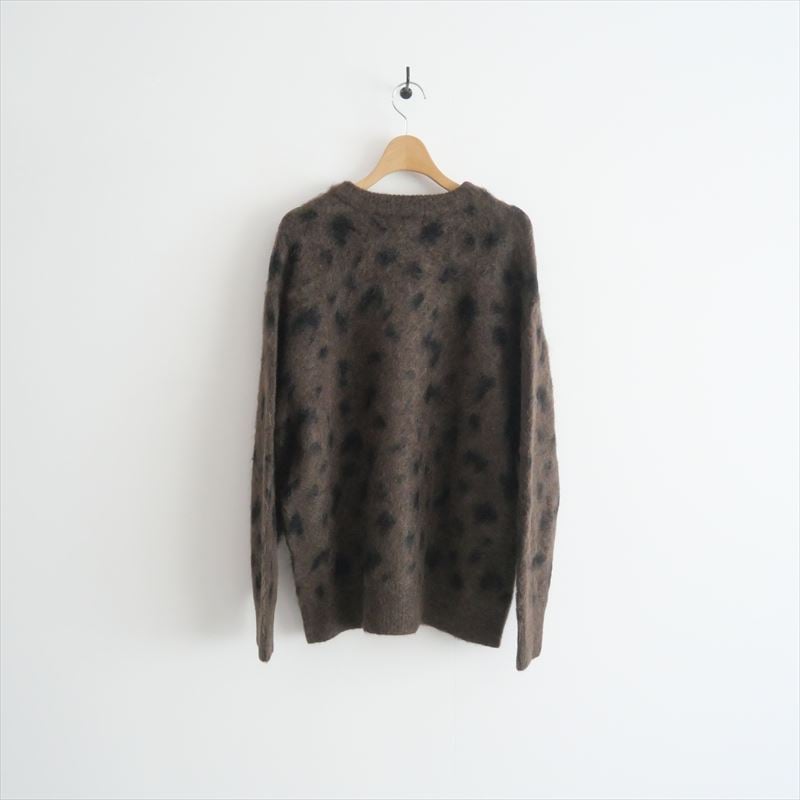 maaa　広瀬すず×CLANE MOHAIR LOOSE KNIT 新品未使用】広瀬すず×CLANE モヘアニットカーディガン レオパード 1