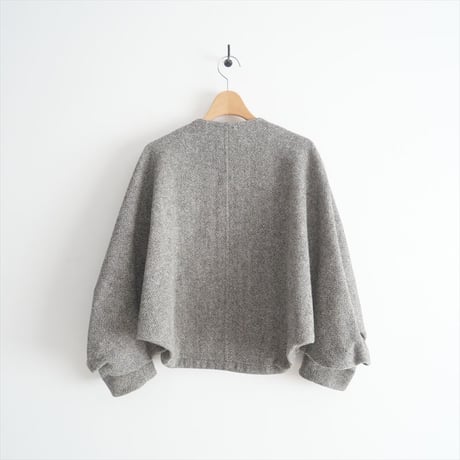 〇2023AW / support surface / ツイードノーカラージャケット / 2405-1303
