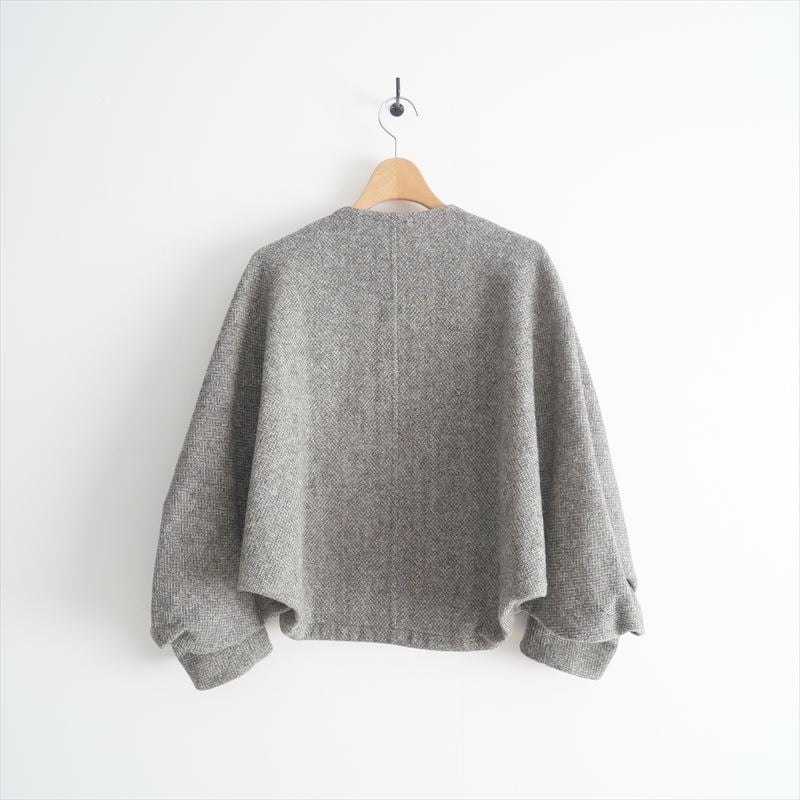 〇2023AW / support surface / ツイードノーカラージャケット