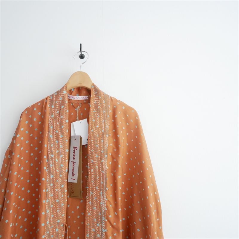 2025SS 未使用 TOWAVASE silk robe Bonbon 25-0005S 2