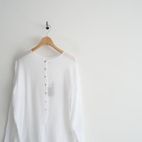 2023SS / 未使用 / Plage別注 / LES ATELIERS FRANCAIS DE CONFECTION / HENLY NECK L/SL シャツ3 / 2403-0295