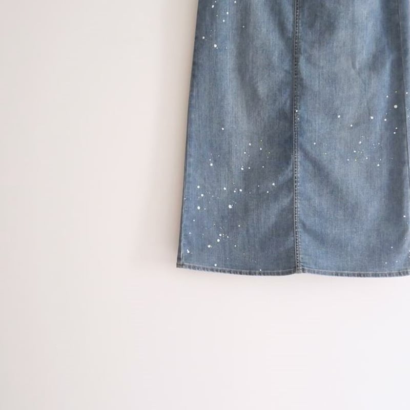 2024AW / Hug O War / オリジナルペイントデニムスカート（中空糸） / B 