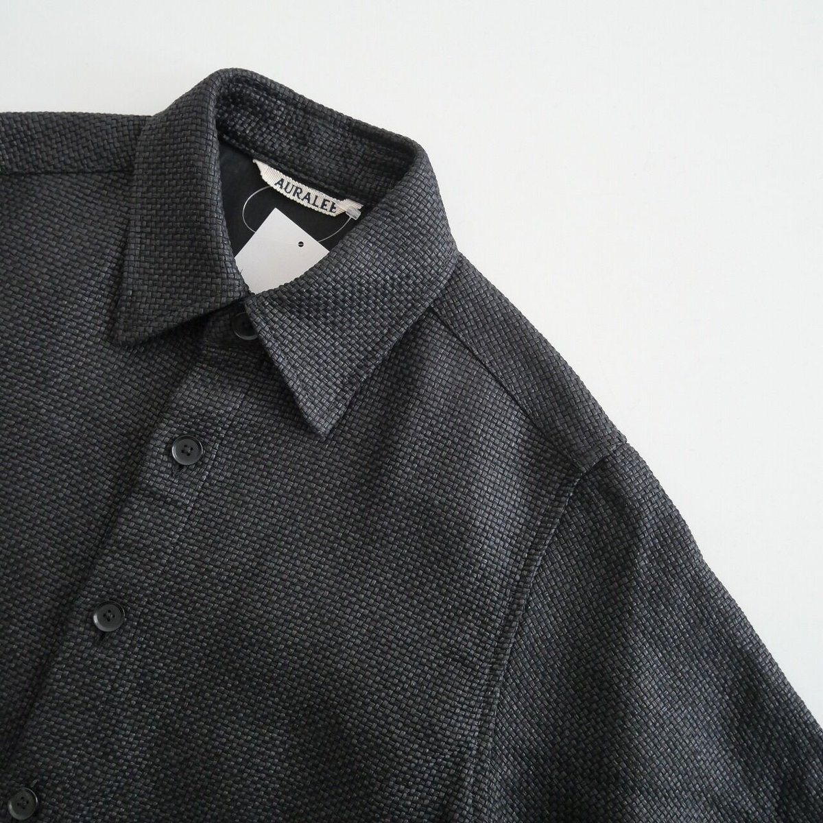 2021 / AURALEE / WASHI BASKET HALF SLEEVED SHIR