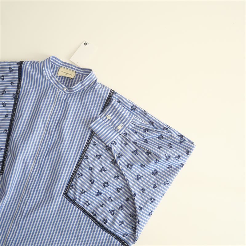 2024AW / UNITED ARROWS / エンブロイダリー コンビ ドルマンブラウス
