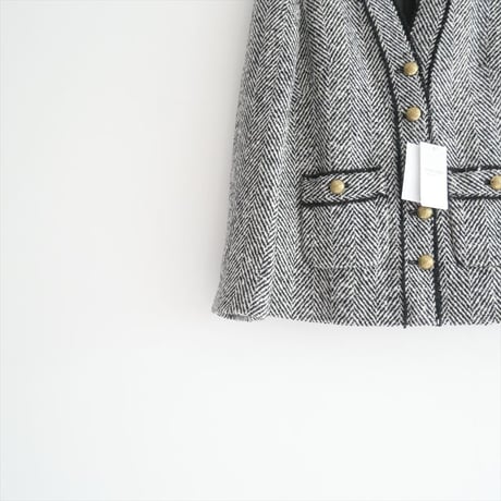 2022AW / 未使用 / DEUXIEME CLASSE / TWEED カーディガンジャケット MONO(DEU) / 22010500405030 / 2402-0820
