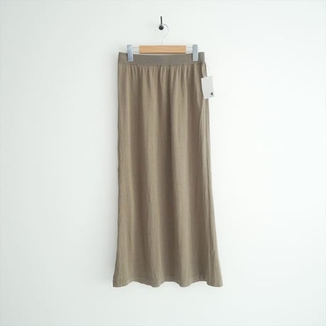 2025SS Plage silk/linen long スカート 25060922707020 2606-0423
