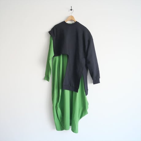 2024SS・人気完売品 / nagonstans / Brushed Sweat レイヤード DRS/ドレス / 470HS483-0390 / 2411-0713