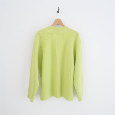 2021AW / Drawer / 9Gウールカシミヤ畔編みクルーネックカーディガン / 6515-105-0481 / 2404-0816