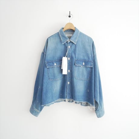 2025・人気完売品 未使用 AP STUDIO購入品 JOHNBULL デニムクロップドシャツ 25050587000630 2606-0204