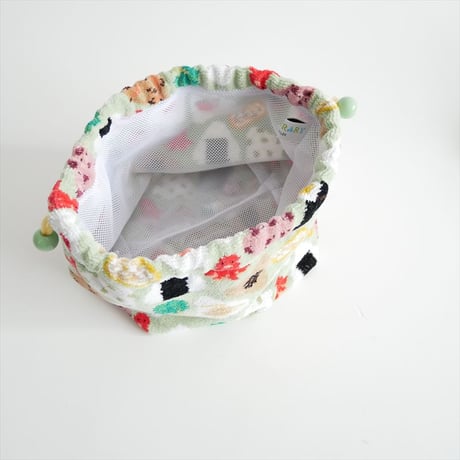 人気完売品 / FEILER / オムスビコロリン マチ付き巾着 / 2511-0103