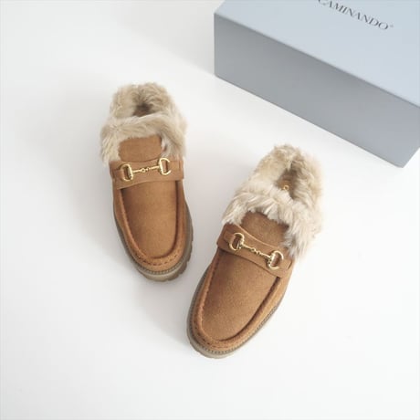 ○2024AW / 未使用 / MUSE de Deuxieme Classe別注 / CAMINANDO / FUR BIT スリッポン / 24093521001530 / 2510-0575