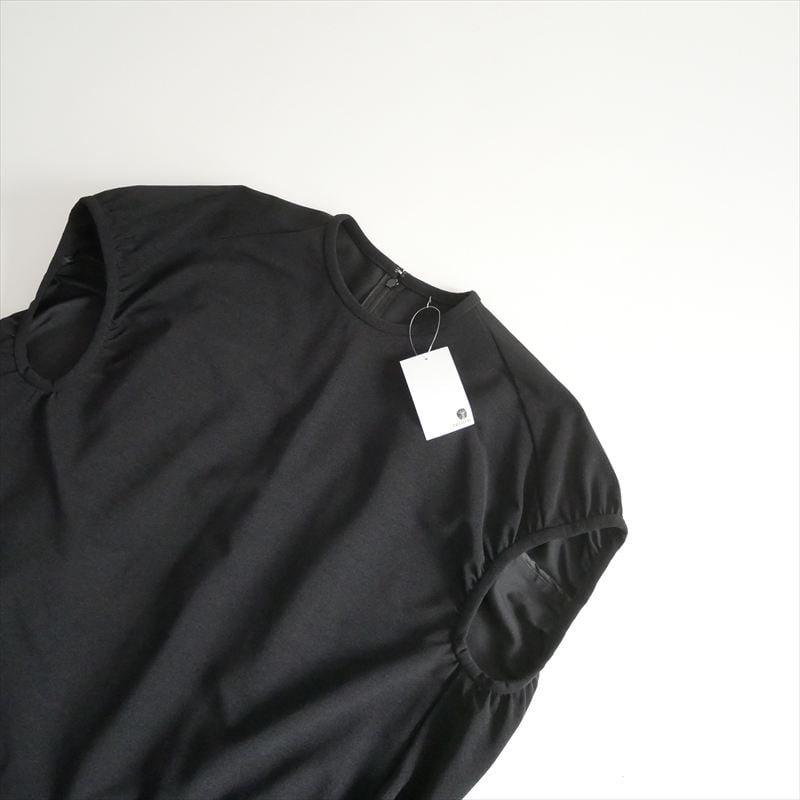 LOHEN トリコットピケギャザースリーブブラウス LH23SS-BL021 2606-041