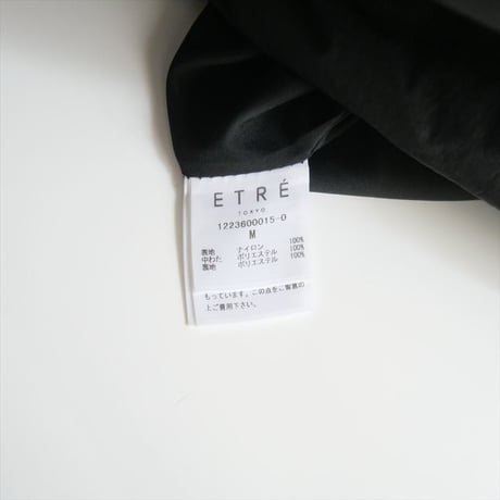 2023AW / ETRE TOKYO / スタンドネックパディングコート / 1223600015-0 / 2405-1330