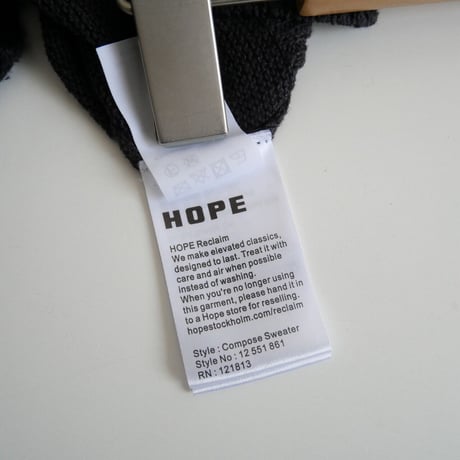 2021 / HOPE / リネンコットンクルーネックニット / 21080587000310 / AP STUDIO購入品 / 2307-0381