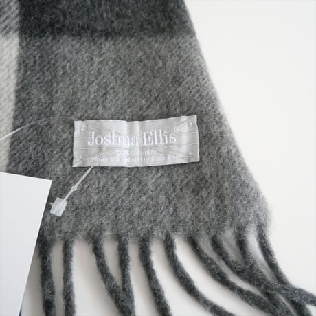 継続販売品 / Joshua Ellis / カシミヤブラックスウォッチストール 70×190 / 2501-2009