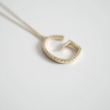 継続販売品 / GABRIELA ARTIGAS / ALPHABET WITH WHITE PAVE DIAMONDS NECKLACE / 2407-0075