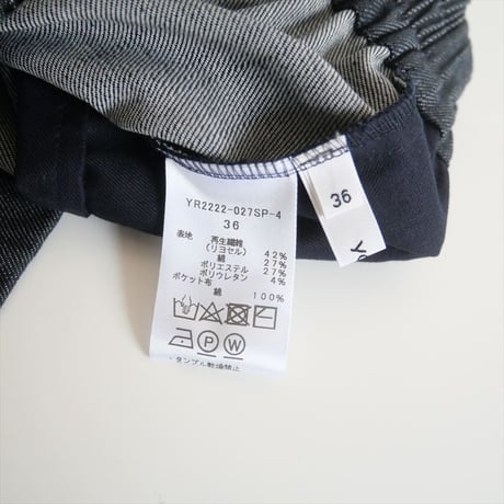 継続販売品 / yori / マリンデニム風ワイドパンツ / YR2222-027SP / 2501-2105