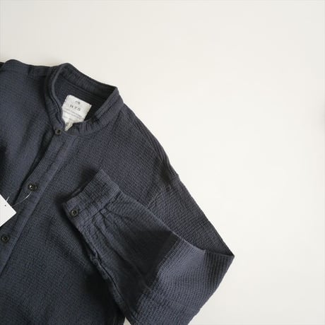 HTS / WAFFLE PLAIN STAND COLLAR SHIRTS / 2504-0721
