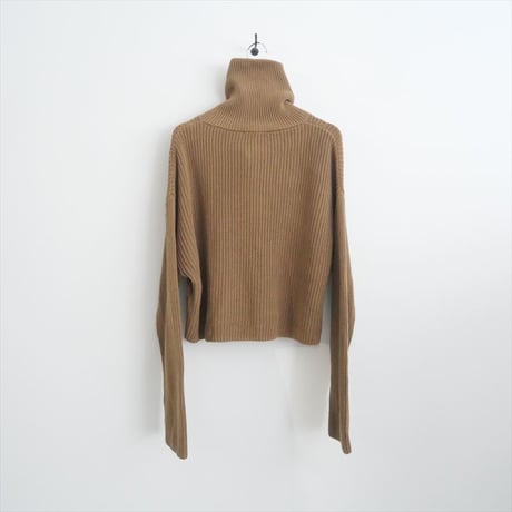 2022AW / AP STUDIO購入品 / OVAL SQUARE / ハーフジップクロップドニット / 22080587000630 / 2412-0563