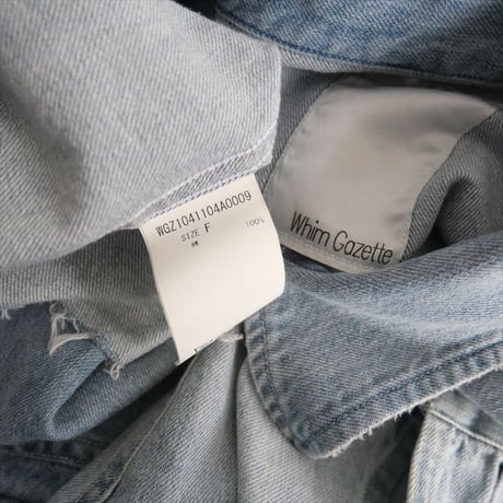 継続販売品 / Whim Gazette / デニムシャツ / WGZ1041104A0009 / 2507-0380