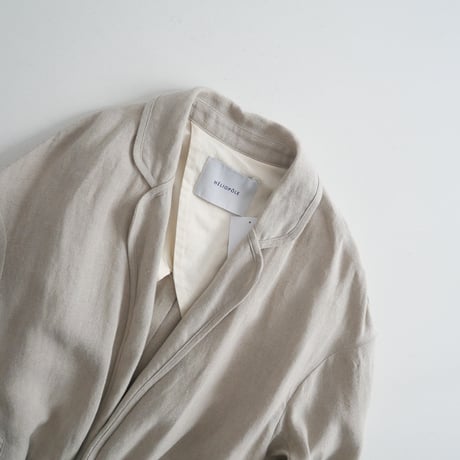 2022SS / 五明祐子さん、大草直子さん着用 / HELIOPOLE / DUNGAREES LINEN OVER COAT / 12003032021HN / 2401-2058