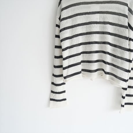 2024SS・人気完売品 / L'Appartement / Border Sheer Knit / 24080560212010 / 2504-0222